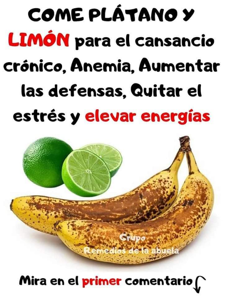 LIMÓN Y PLÁTANO PARA EL CANSANCIO CRÓNICO, ANEMIA, AUMENTAR LAS DEFENSAS Y QUITAR EL ESTRÉS. FB IMG 1685901429378